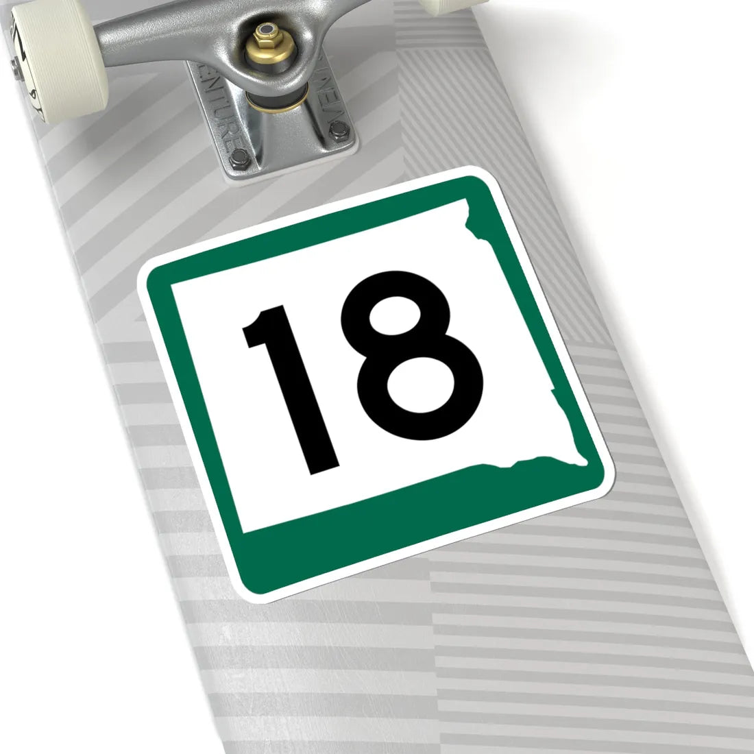 SD 18 (South Dakota) (Road Sign) STICKER Vinyl Kiss-Cut Decal - The Sticker Space