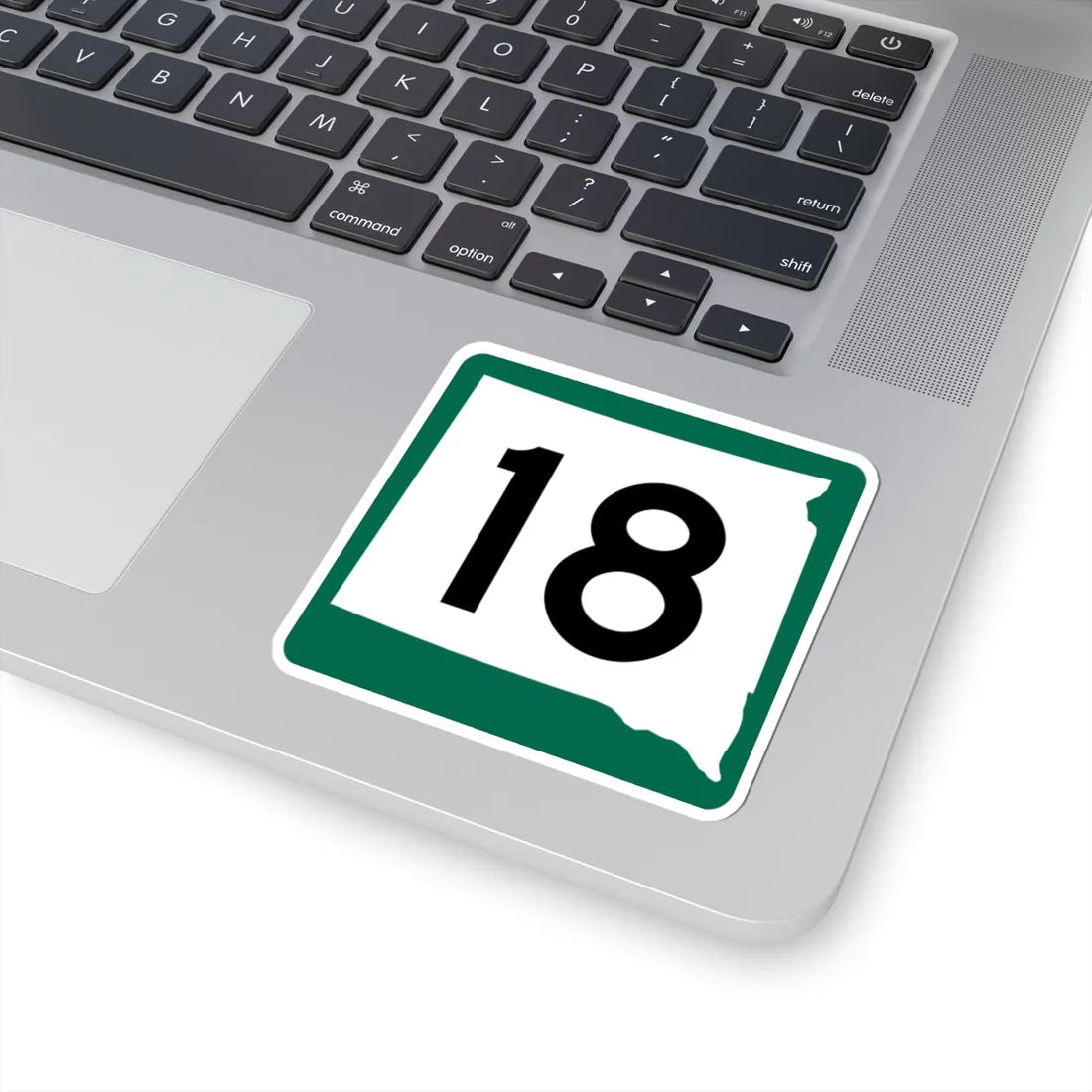 SD 18 (South Dakota) (Road Sign) STICKER Vinyl Kiss-Cut Decal - The Sticker Space