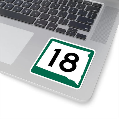 SD 18 (South Dakota) (Road Sign) STICKER Vinyl Kiss-Cut Decal - The Sticker Space