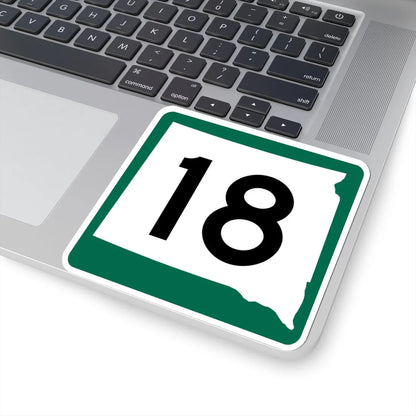 SD 18 (South Dakota) (Road Sign) STICKER Vinyl Kiss-Cut Decal - The Sticker Space