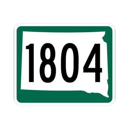 SD 1804 (South Dakota) (Road Sign) STICKER Vinyl Kiss-Cut Decal 3 Inch White - The Sticker Space