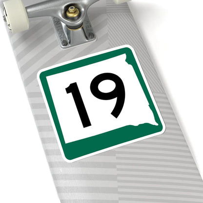 SD 19 (South Dakota) (Road Sign) STICKER Vinyl Kiss-Cut Decal - The Sticker Space