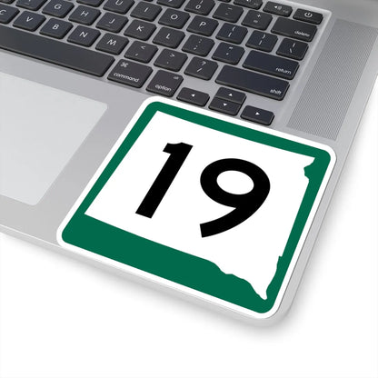 SD 19 (South Dakota) (Road Sign) STICKER Vinyl Kiss-Cut Decal - The Sticker Space