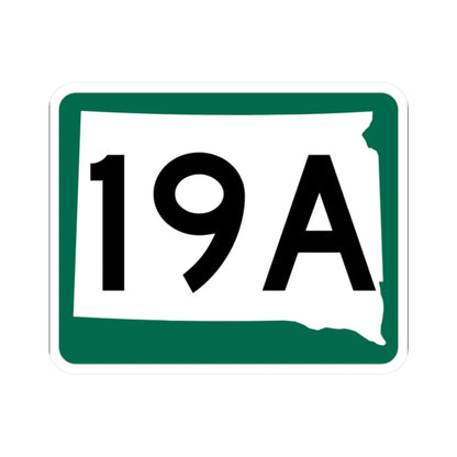 SD 19A (South Dakota) (Road Sign) STICKER Vinyl Kiss-Cut Decal 2 Inch White - The Sticker Space