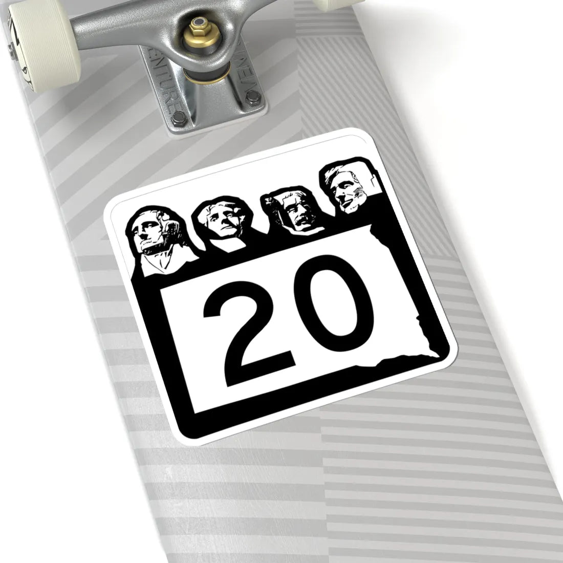 SD 20 1960 (South Dakota) (Road Sign) STICKER Vinyl Kiss-Cut Decal - The Sticker Space