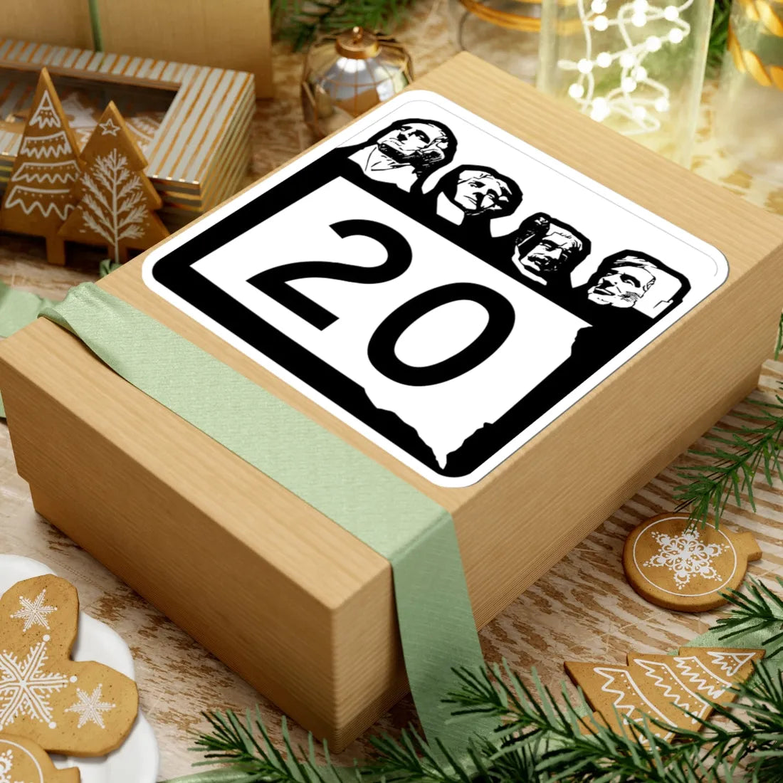 SD 20 1960 (South Dakota) (Road Sign) STICKER Vinyl Kiss-Cut Decal - The Sticker Space