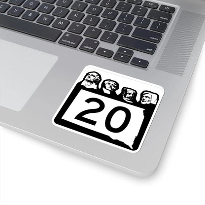 SD 20 1960 (South Dakota) (Road Sign) STICKER Vinyl Kiss-Cut Decal - The Sticker Space