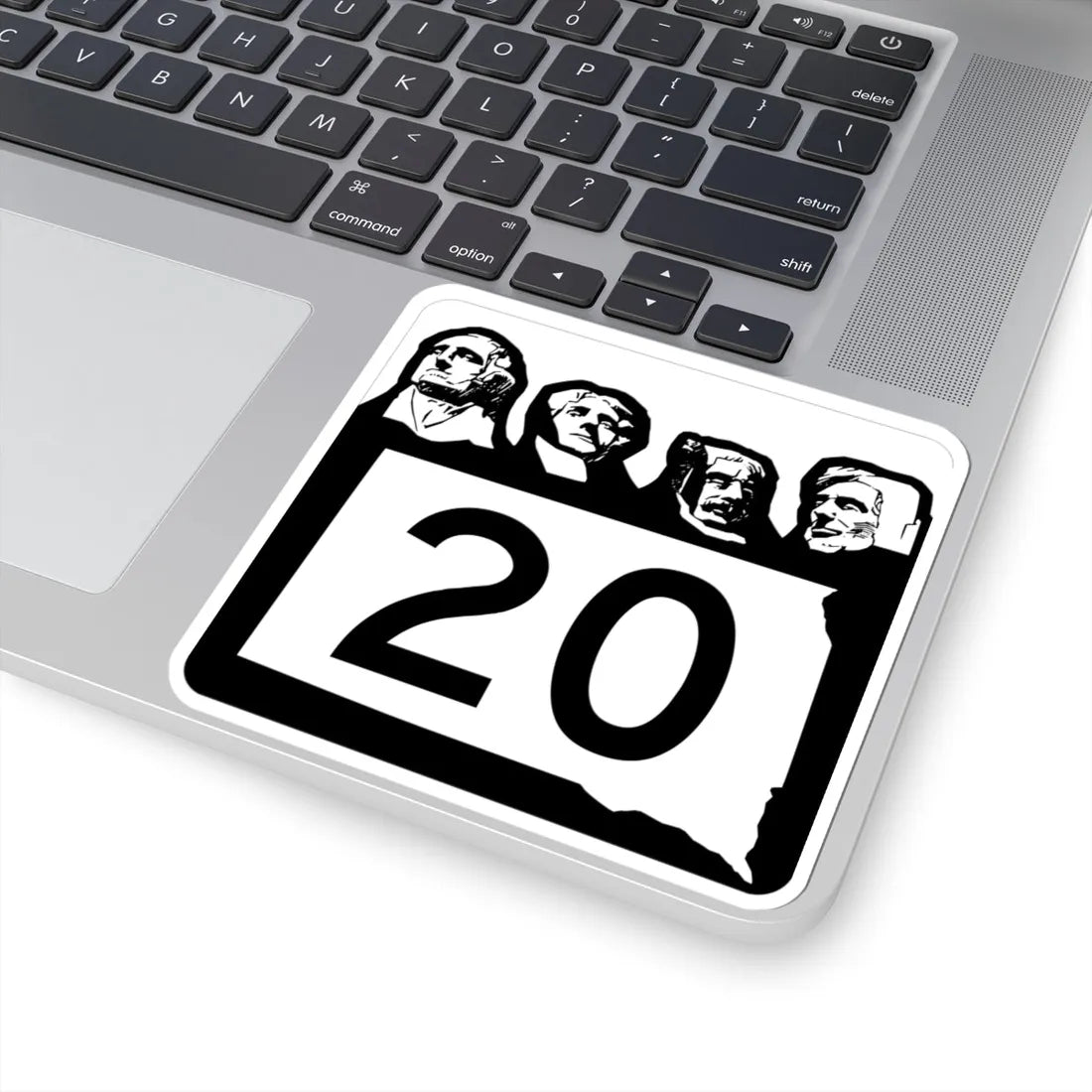 SD 20 1960 (South Dakota) (Road Sign) STICKER Vinyl Kiss-Cut Decal - The Sticker Space