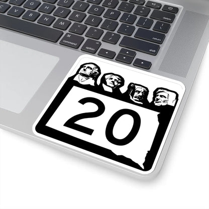 SD 20 1960 (South Dakota) (Road Sign) STICKER Vinyl Kiss-Cut Decal - The Sticker Space