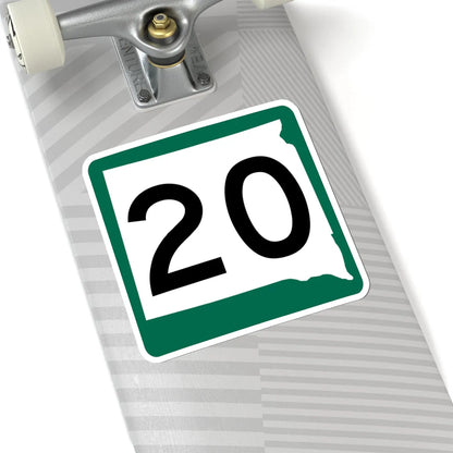 SD 20 (South Dakota) (Road Sign) STICKER Vinyl Kiss-Cut Decal - The Sticker Space