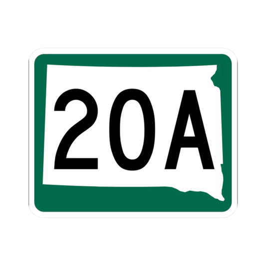 SD 20A (South Dakota) (Road Sign) STICKER Vinyl Kiss-Cut Decal 2 Inch White - The Sticker Space