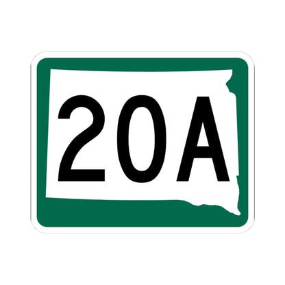 SD 20A (South Dakota) (Road Sign) STICKER Vinyl Kiss-Cut Decal 3 Inch White - The Sticker Space