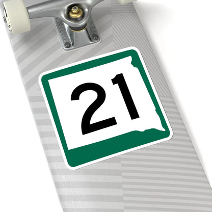 SD 21 (South Dakota) (Road Sign) STICKER Vinyl Kiss-Cut Decal - The Sticker Space