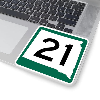 SD 21 (South Dakota) (Road Sign) STICKER Vinyl Kiss-Cut Decal - The Sticker Space