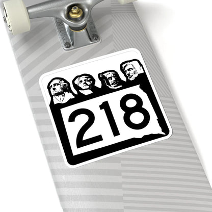 SD 218 1960 (South Dakota) (Road Sign) STICKER Vinyl Kiss-Cut Decal - The Sticker Space