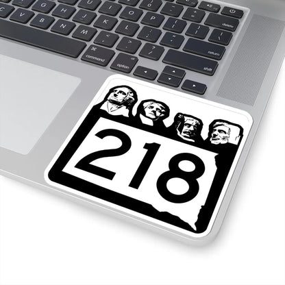 SD 218 1960 (South Dakota) (Road Sign) STICKER Vinyl Kiss-Cut Decal - The Sticker Space