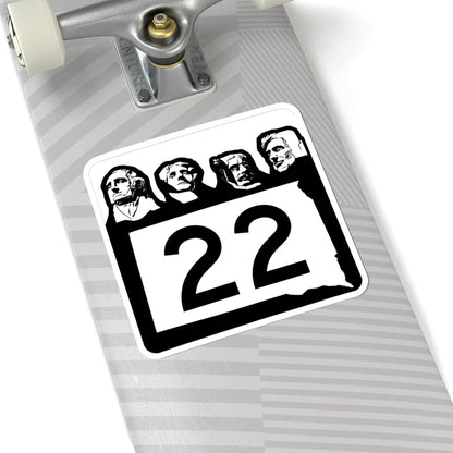 SD 22 1960 (South Dakota) (Road Sign) STICKER Vinyl Kiss-Cut Decal - The Sticker Space