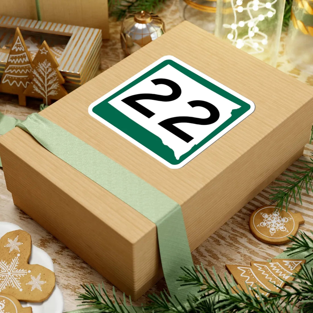 SD 22 (South Dakota) (Road Sign) STICKER Vinyl Kiss-Cut Decal - The Sticker Space