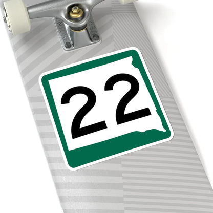 SD 22 (South Dakota) (Road Sign) STICKER Vinyl Kiss-Cut Decal - The Sticker Space