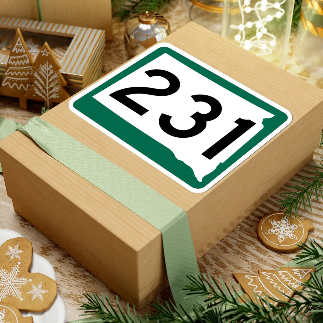 SD 231 (South Dakota) (Road Sign) STICKER Vinyl Kiss-Cut Decal - The Sticker Space