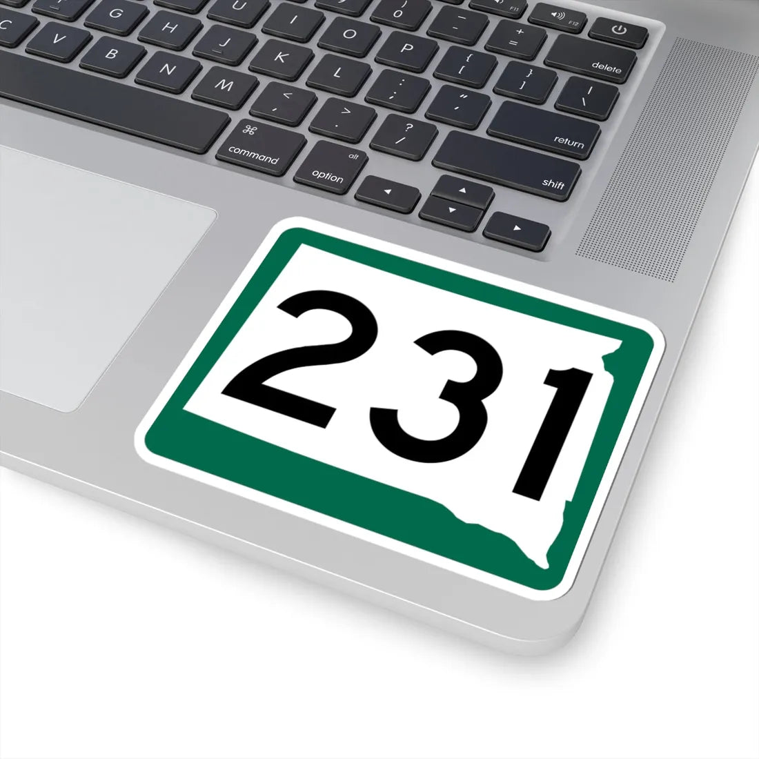 SD 231 (South Dakota) (Road Sign) STICKER Vinyl Kiss-Cut Decal - The Sticker Space