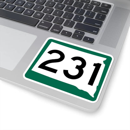 SD 231 (South Dakota) (Road Sign) STICKER Vinyl Kiss-Cut Decal - The Sticker Space