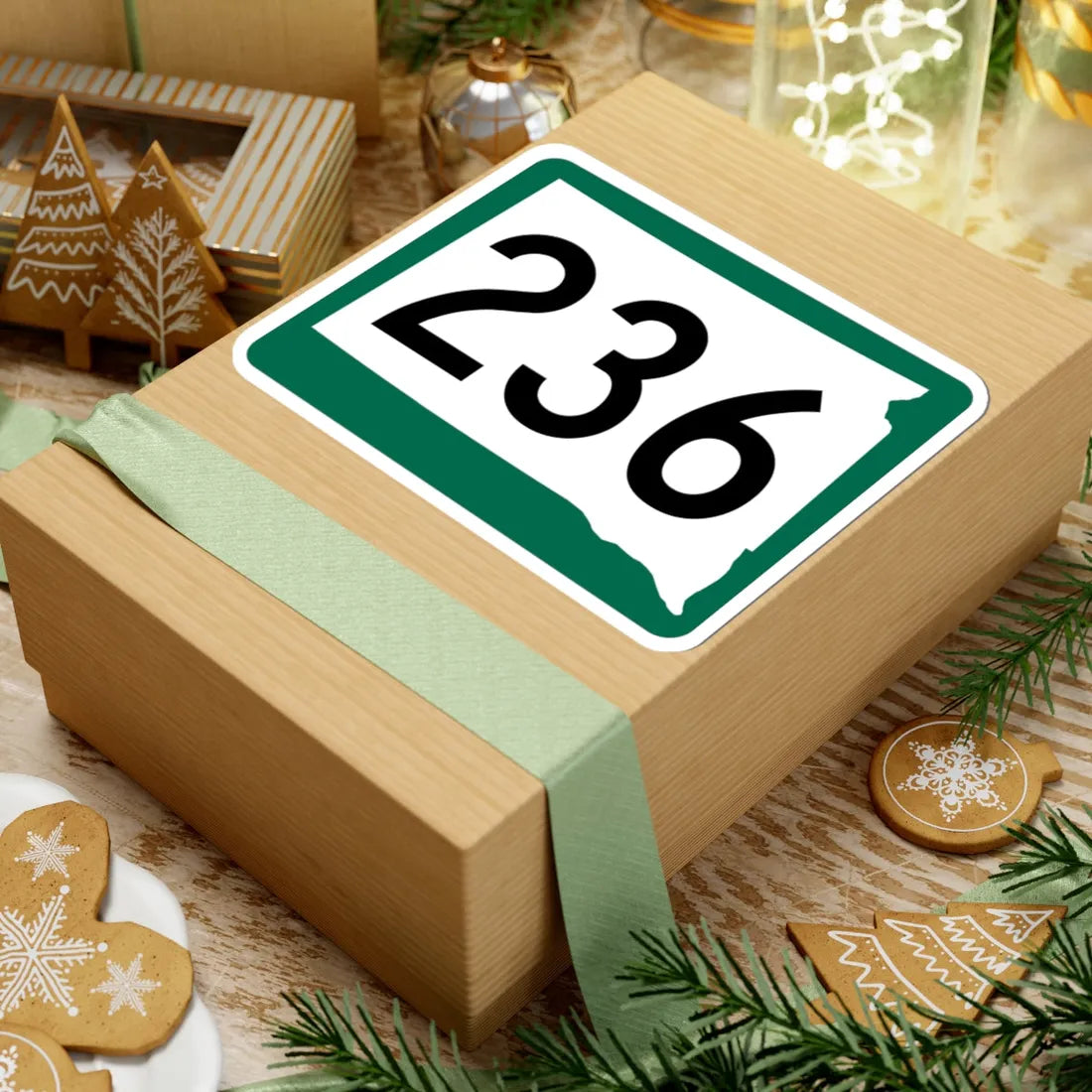 SD 236 (South Dakota) (Road Sign) STICKER Vinyl Kiss-Cut Decal - The Sticker Space