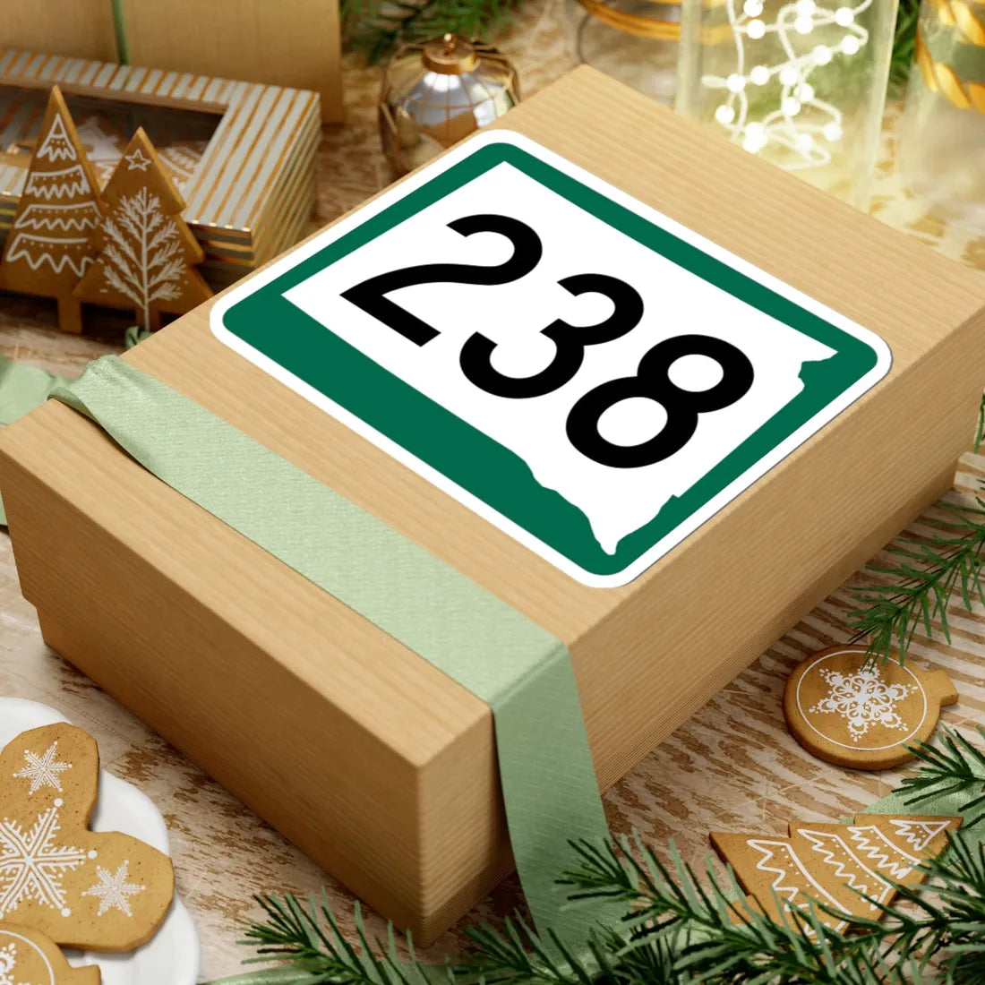 SD 238 (South Dakota) (Road Sign) STICKER Vinyl Kiss-Cut Decal - The Sticker Space