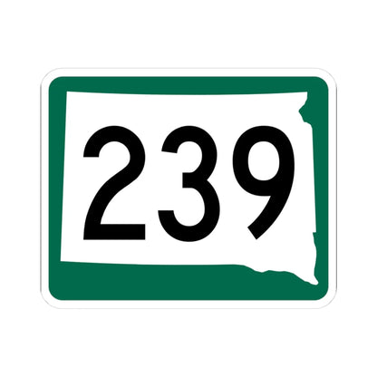 SD 239 (South Dakota) (Road Sign) STICKER Vinyl Kiss-Cut Decal 3 Inch White - The Sticker Space
