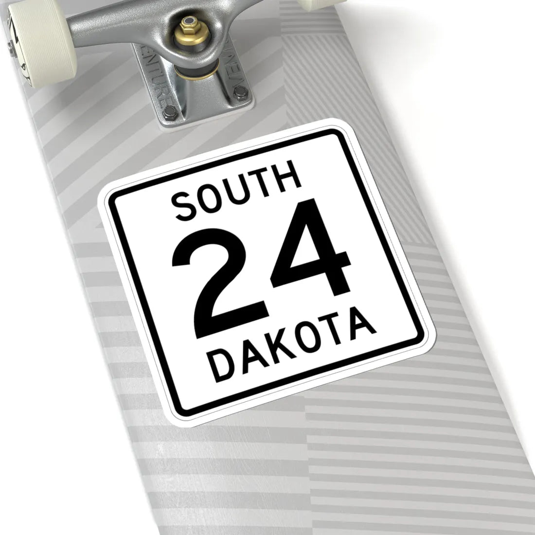 SD 24 1950 (South Dakota) (Road Sign) STICKER Vinyl Kiss-Cut Decal - The Sticker Space