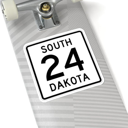 SD 24 1950 (South Dakota) (Road Sign) STICKER Vinyl Kiss-Cut Decal - The Sticker Space