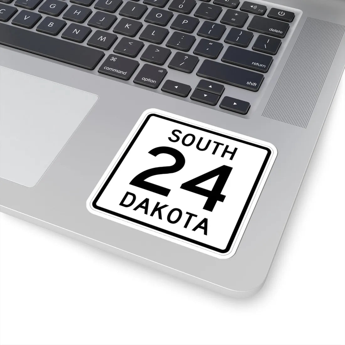 SD 24 1950 (South Dakota) (Road Sign) STICKER Vinyl Kiss-Cut Decal - The Sticker Space