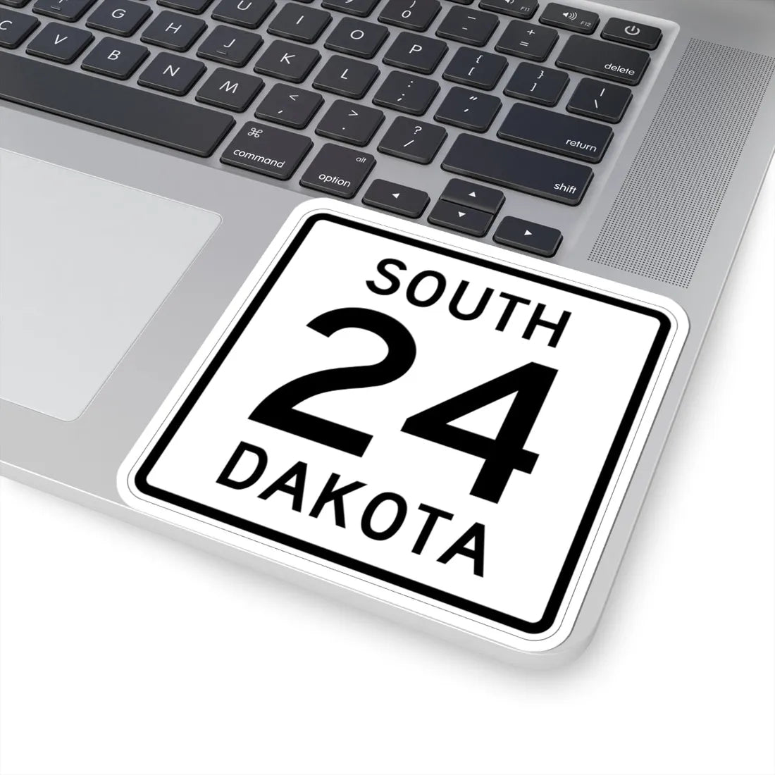 SD 24 1950 (South Dakota) (Road Sign) STICKER Vinyl Kiss-Cut Decal - The Sticker Space