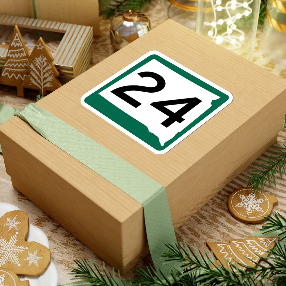 SD 24 (South Dakota) (Road Sign) STICKER Vinyl Kiss-Cut Decal - The Sticker Space