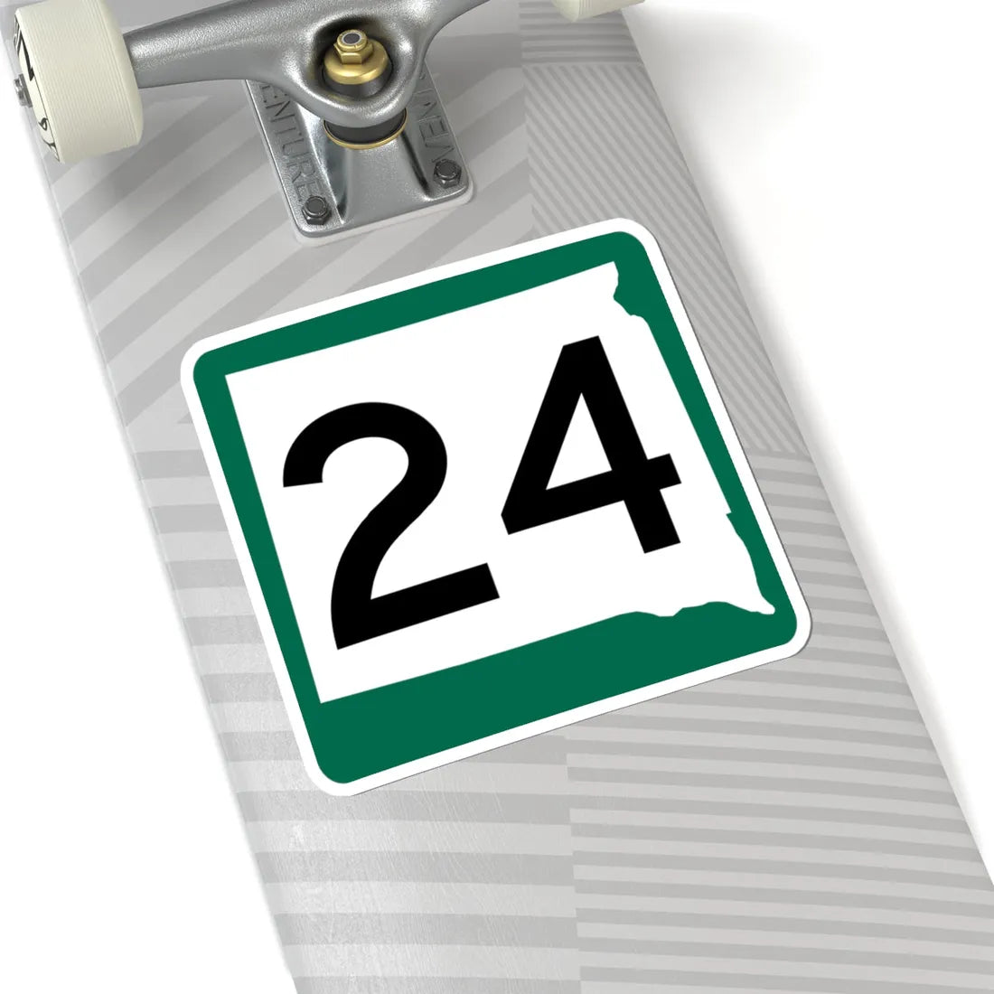 SD 24 (South Dakota) (Road Sign) STICKER Vinyl Kiss-Cut Decal - The Sticker Space