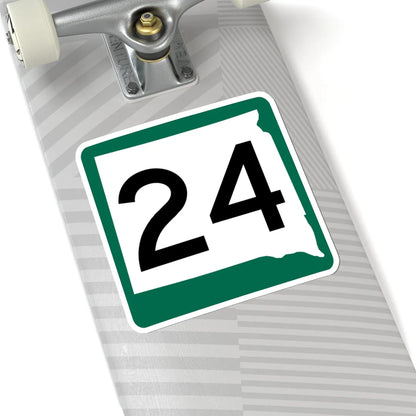 SD 24 (South Dakota) (Road Sign) STICKER Vinyl Kiss-Cut Decal - The Sticker Space