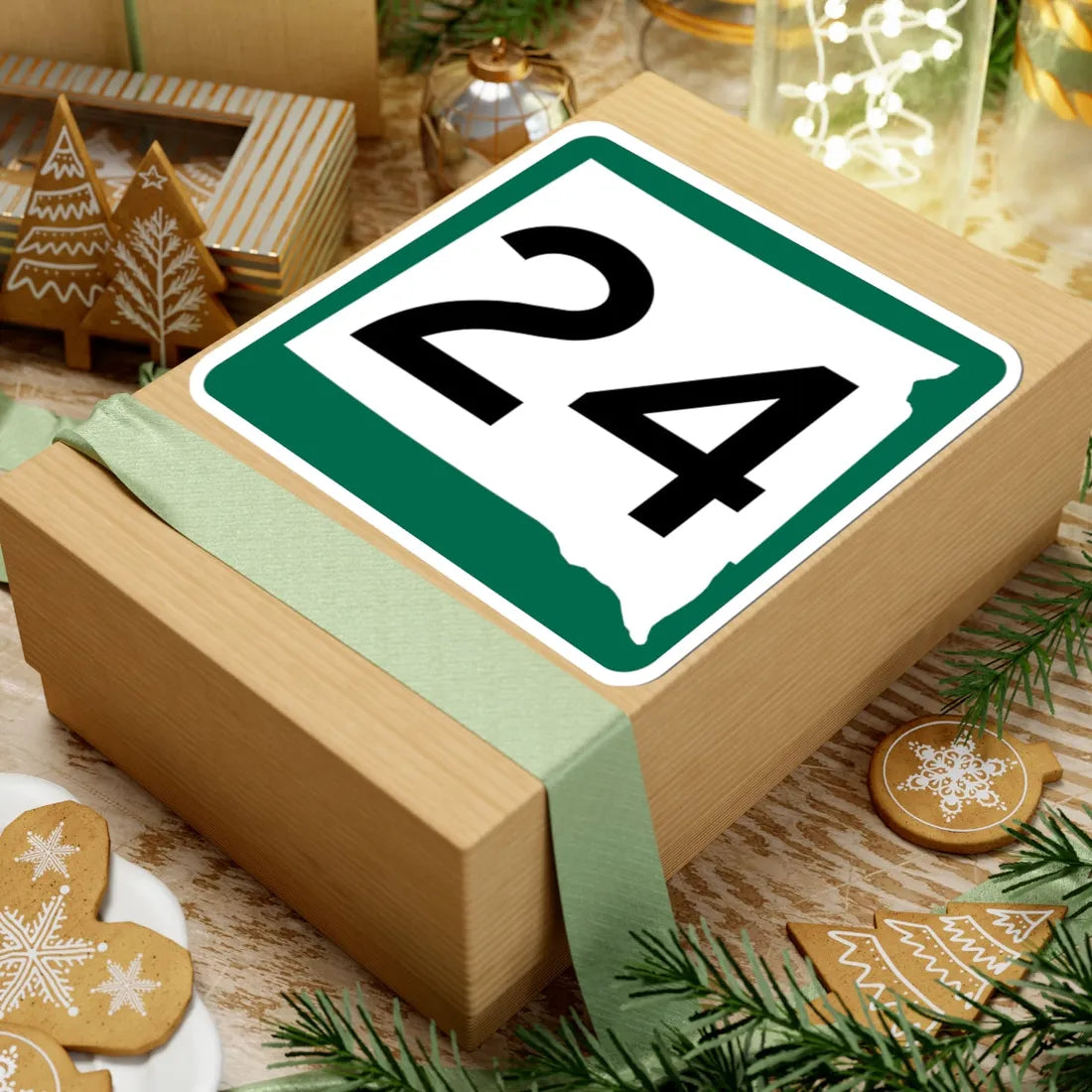 SD 24 (South Dakota) (Road Sign) STICKER Vinyl Kiss-Cut Decal - The Sticker Space