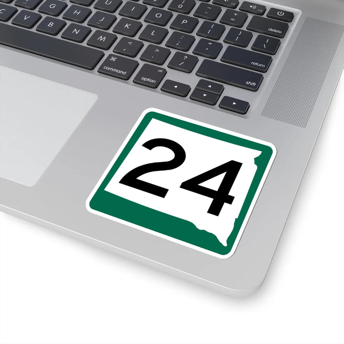 SD 24 (South Dakota) (Road Sign) STICKER Vinyl Kiss-Cut Decal - The Sticker Space