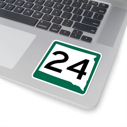 SD 24 (South Dakota) (Road Sign) STICKER Vinyl Kiss-Cut Decal - The Sticker Space
