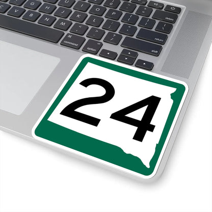 SD 24 (South Dakota) (Road Sign) STICKER Vinyl Kiss-Cut Decal - The Sticker Space