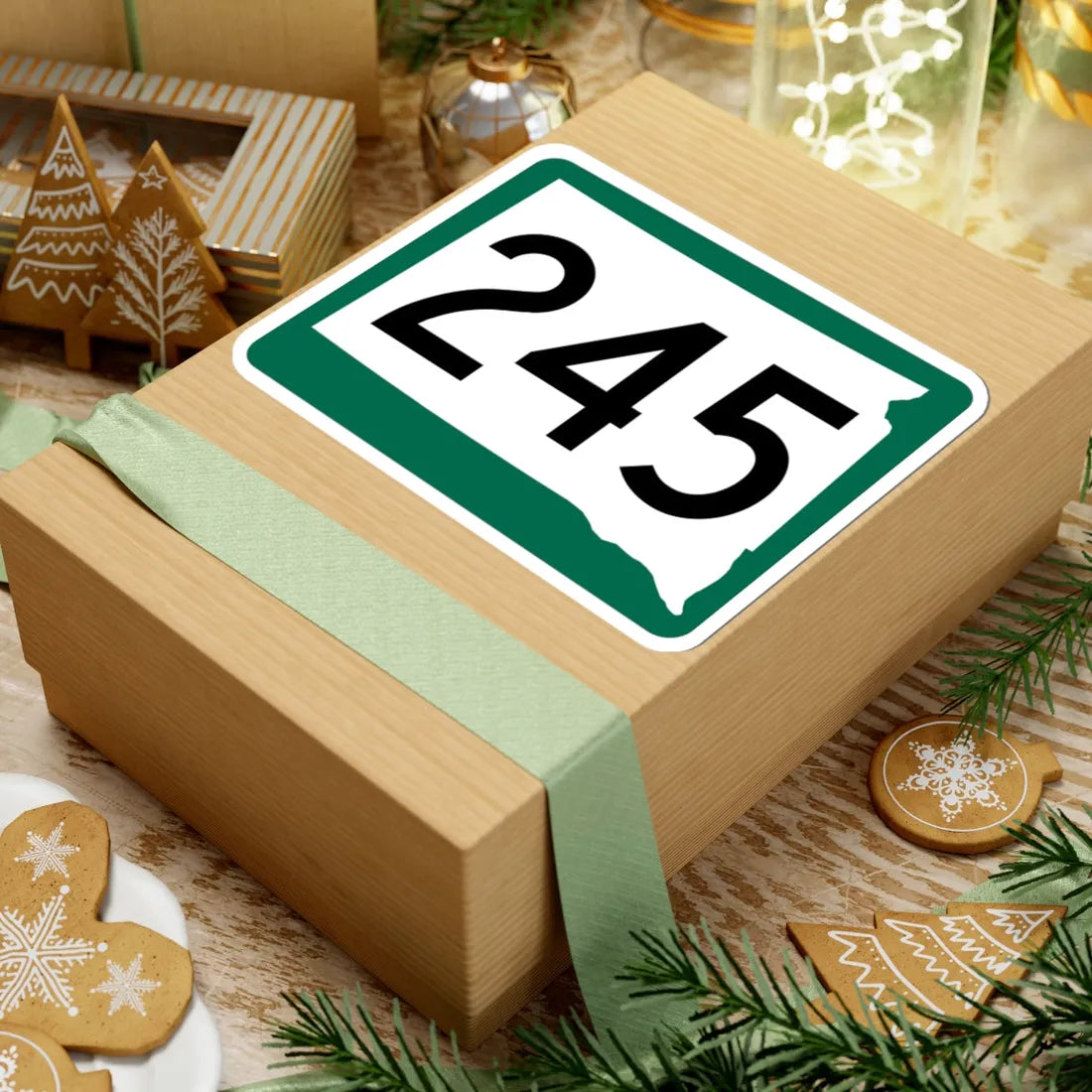 SD 245 (South Dakota) (Road Sign) STICKER Vinyl Kiss-Cut Decal - The Sticker Space