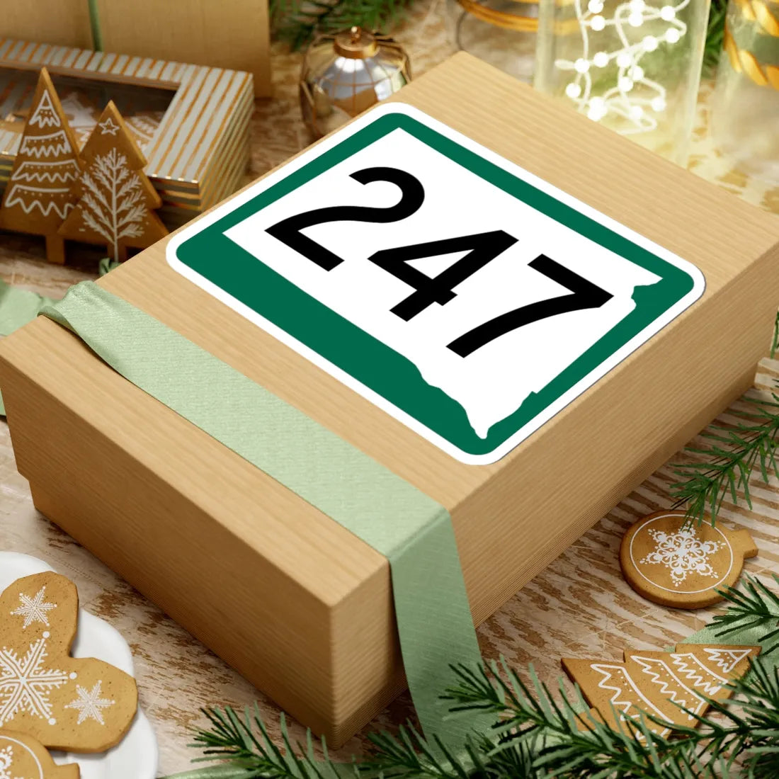 SD 247 (South Dakota) (Road Sign) STICKER Vinyl Kiss-Cut Decal - The Sticker Space