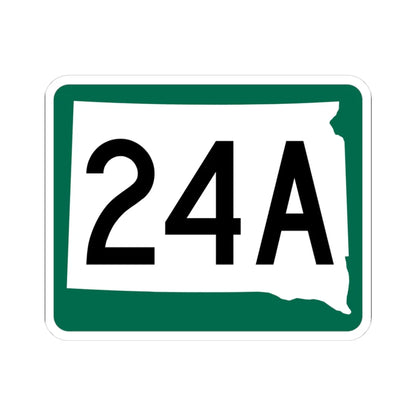 SD 24A (South Dakota) (Road Sign) STICKER Vinyl Kiss-Cut Decal 3 Inch White - The Sticker Space