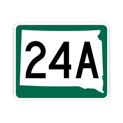 SD 24A (South Dakota) (Road Sign) STICKER Vinyl Kiss-Cut Decal 6 Inch White - The Sticker Space