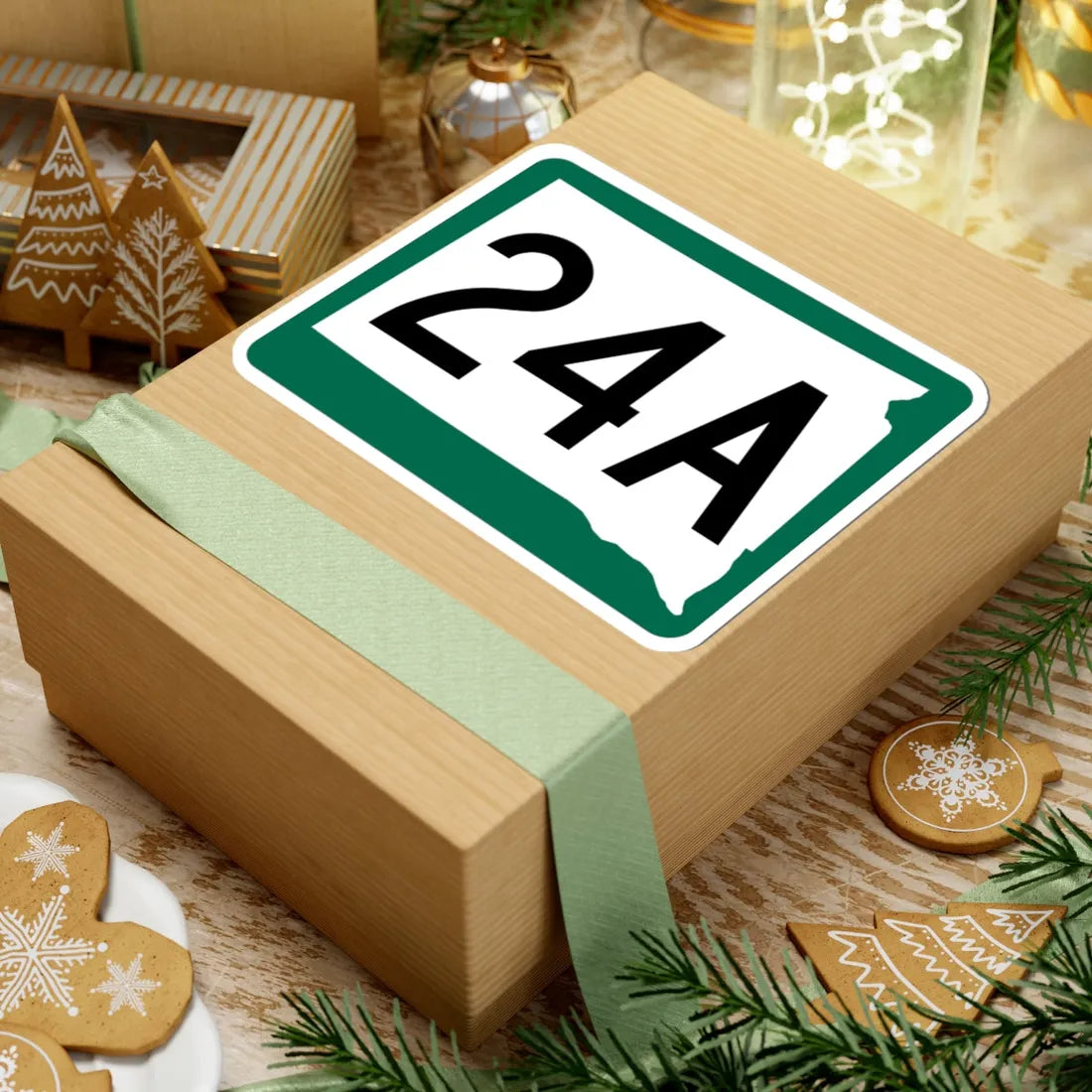 SD 24A (South Dakota) (Road Sign) STICKER Vinyl Kiss-Cut Decal - The Sticker Space