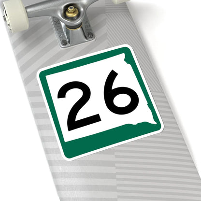 SD 26 (South Dakota) (Road Sign) STICKER Vinyl Kiss-Cut Decal - The Sticker Space
