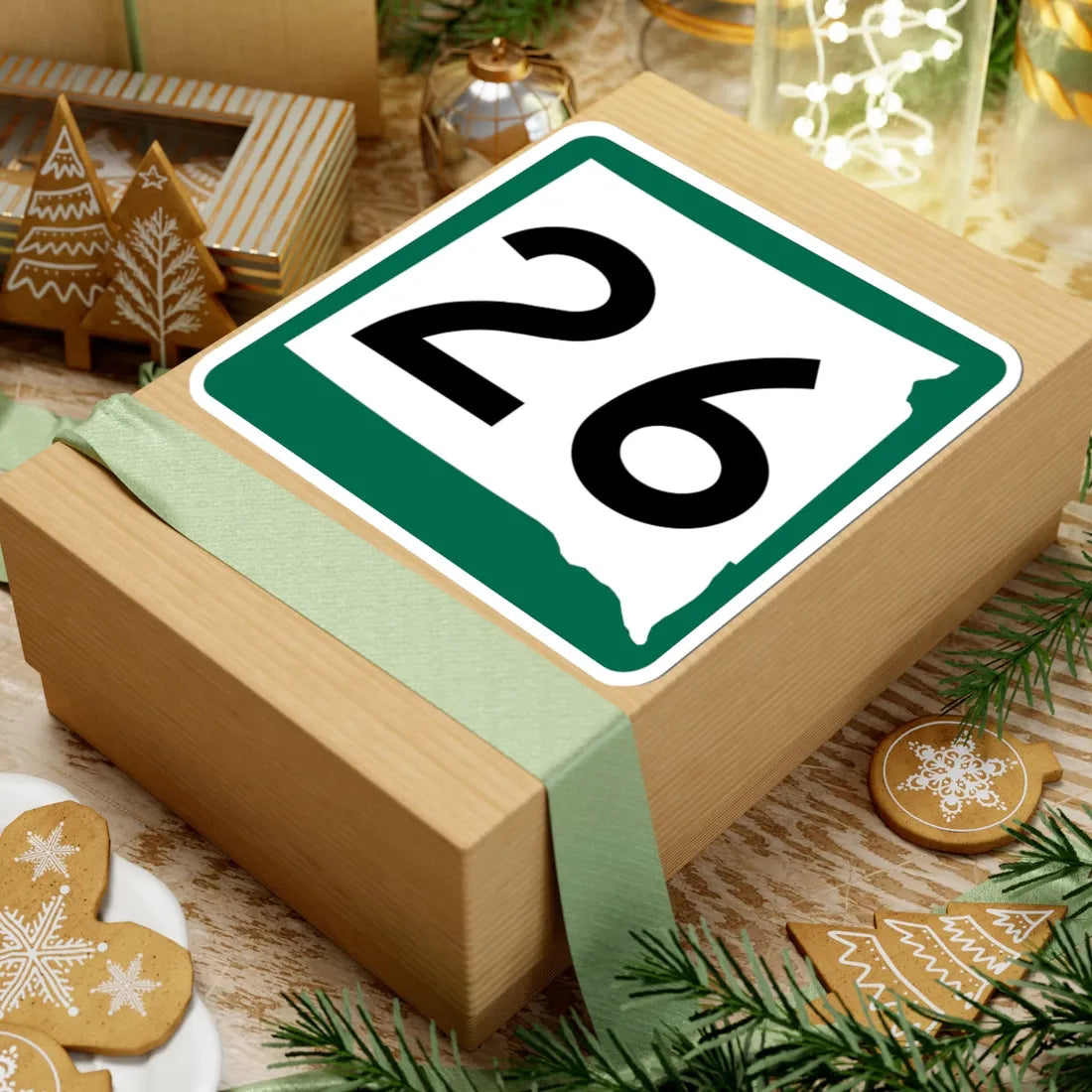 SD 26 (South Dakota) (Road Sign) STICKER Vinyl Kiss-Cut Decal - The Sticker Space