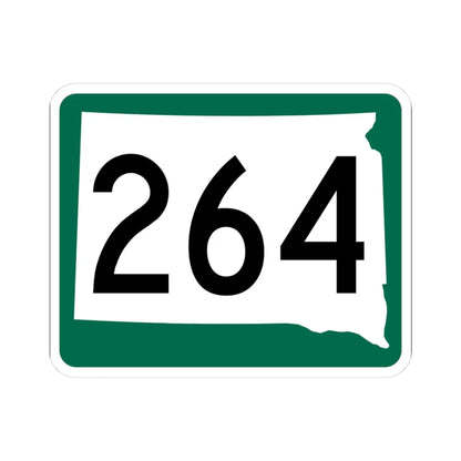 SD 264 (South Dakota) (Road Sign) STICKER Vinyl Kiss-Cut Decal 3 Inch White - The Sticker Space
