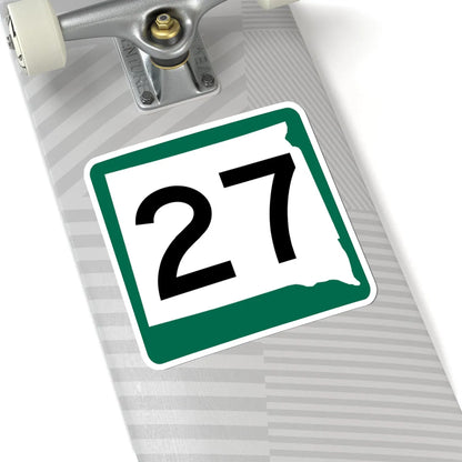 SD 27 (South Dakota) (Road Sign) STICKER Vinyl Kiss-Cut Decal - The Sticker Space