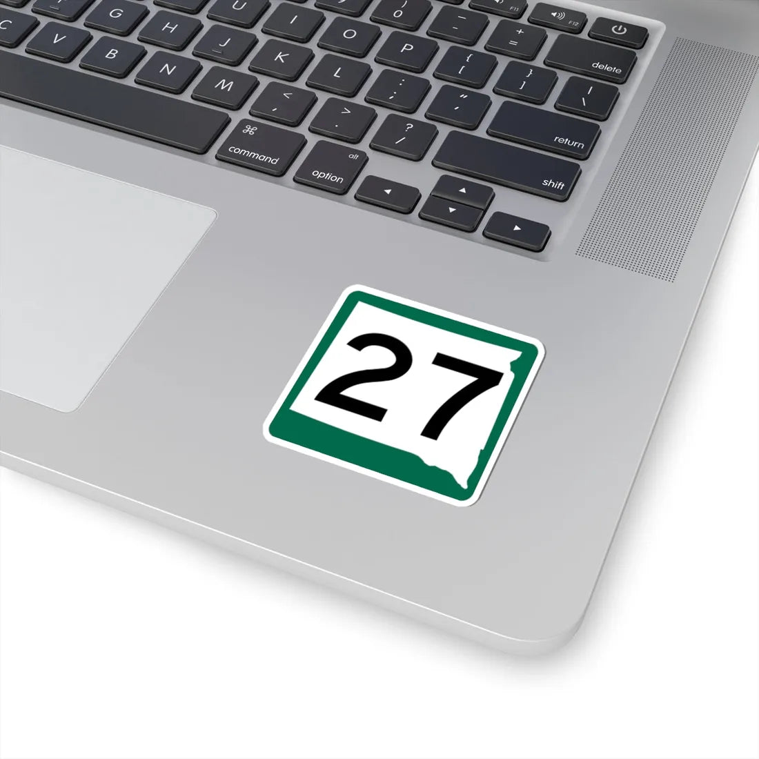 SD 27 (South Dakota) (Road Sign) STICKER Vinyl Kiss-Cut Decal - The Sticker Space
